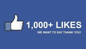 1000 likes on facebook
