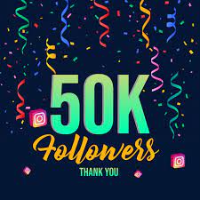 50k followers a lot on Instagram