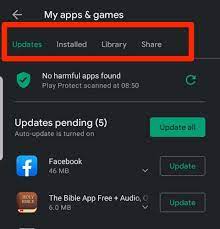 app history on android