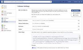 create facebook follow button