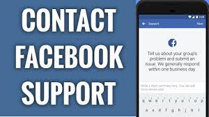 how to contact facebook on mobile